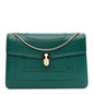 Calfskin Serpenti Forever Shoulder Bag Emerald Green