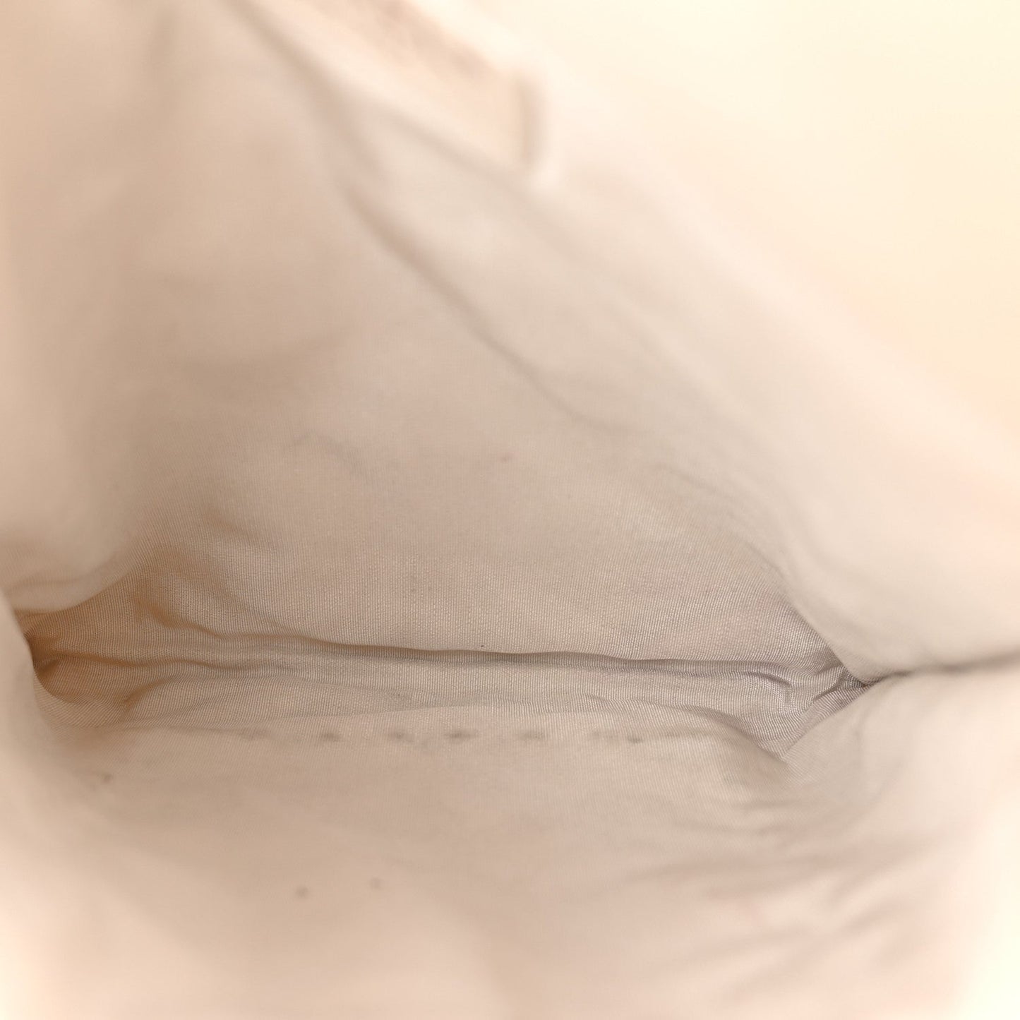 Calfskin Quilted Fringe Small Shopping Bag White