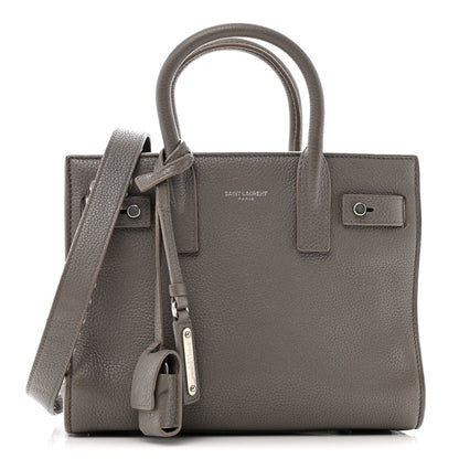 Grained Calfskin Nano Supple Sac De Jour Fog