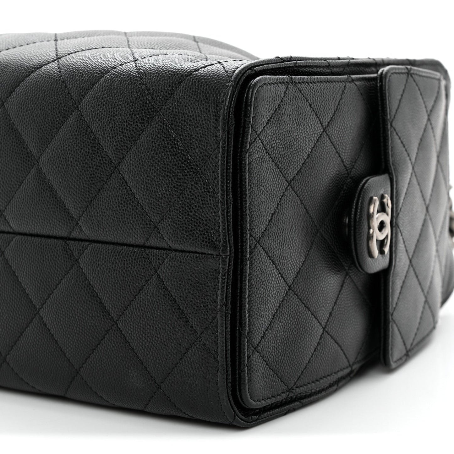 Caviar Quilted Small Chanel 25 Handbag Black