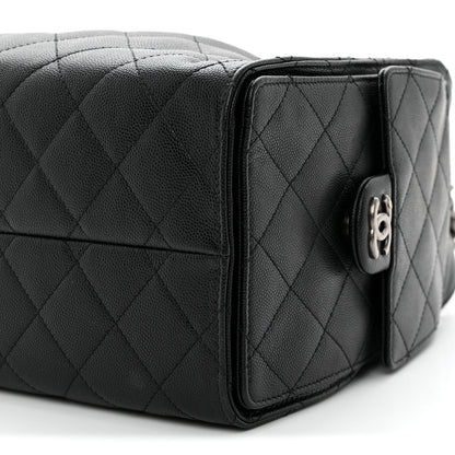 Caviar Quilted Small Chanel 25 Handbag Black