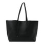 Calfskin Large Shopping Tote Black