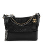 Aged Calfskin Quilted New Medium Gabrielle Hobo Black
