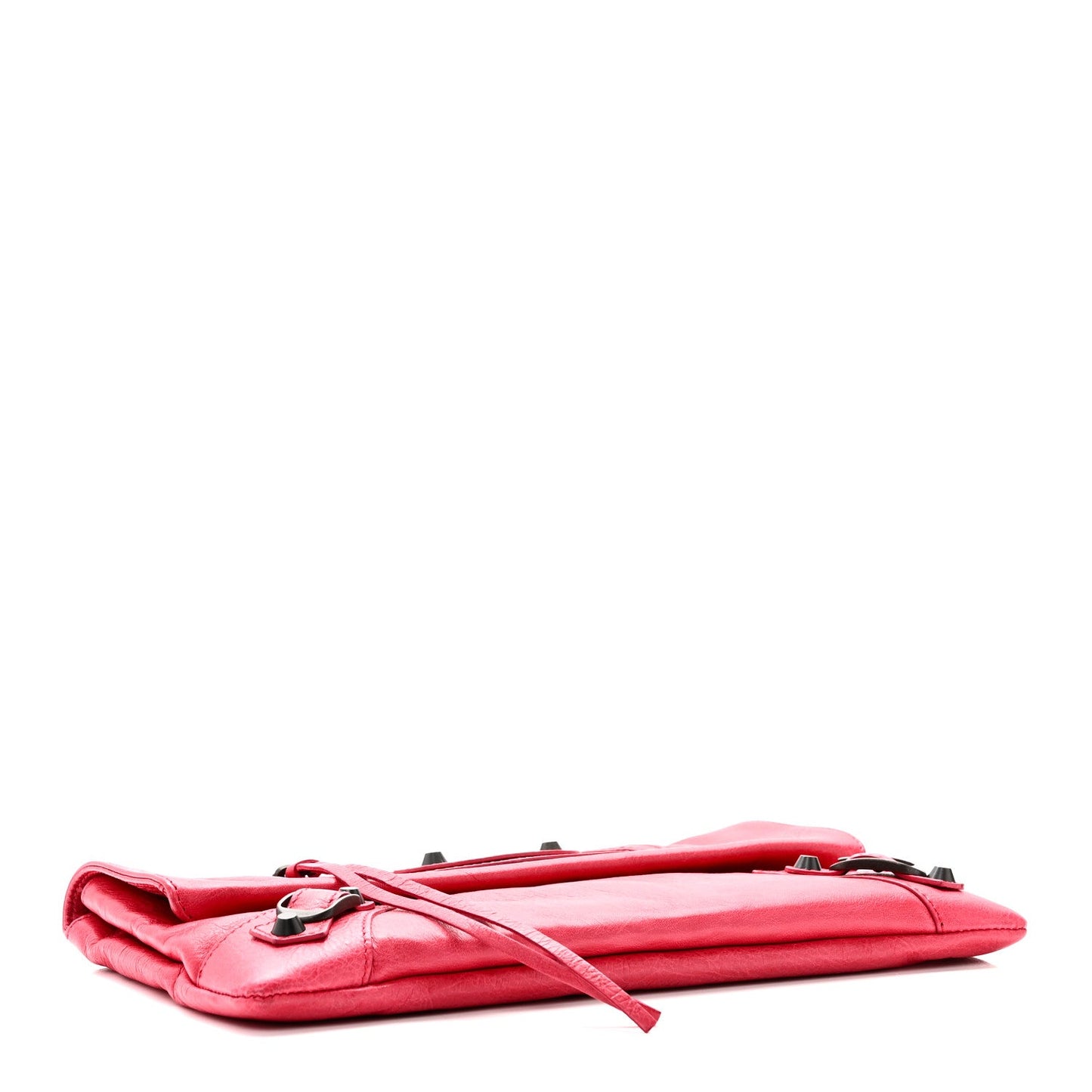 Agneau Classic Hardware Envelope Clutch Rose Thulian
