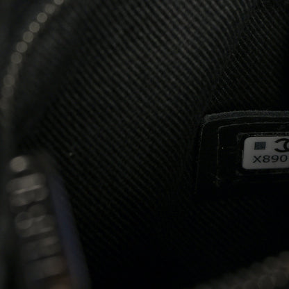 Calfskin Quilted Crossbody Bag Black