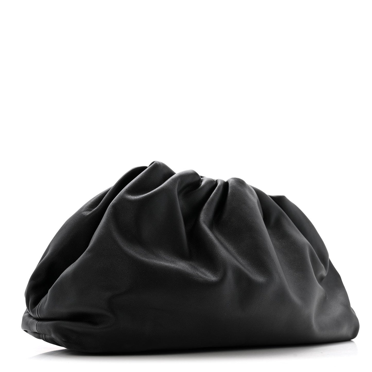 Smooth Butter Calf The Pouch Oversized Clutch Black