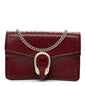 Crinkled Patent Mini Dionysus Shoulder Bag Rosso Ancora Red