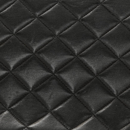 Lambskin Quilted Small Single Flap Black
