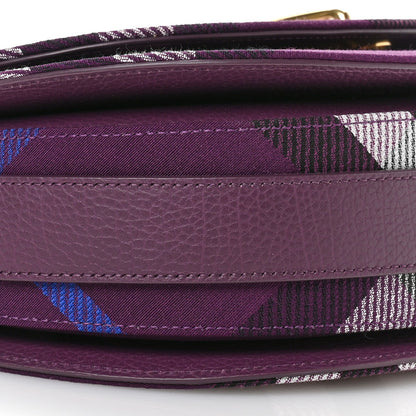 Jacquard Check Medium Rocking Horse Crossbody Pansy