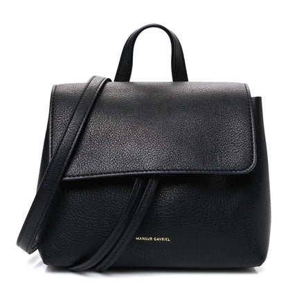 Calfskin Mini Lady Bag Black Flamma