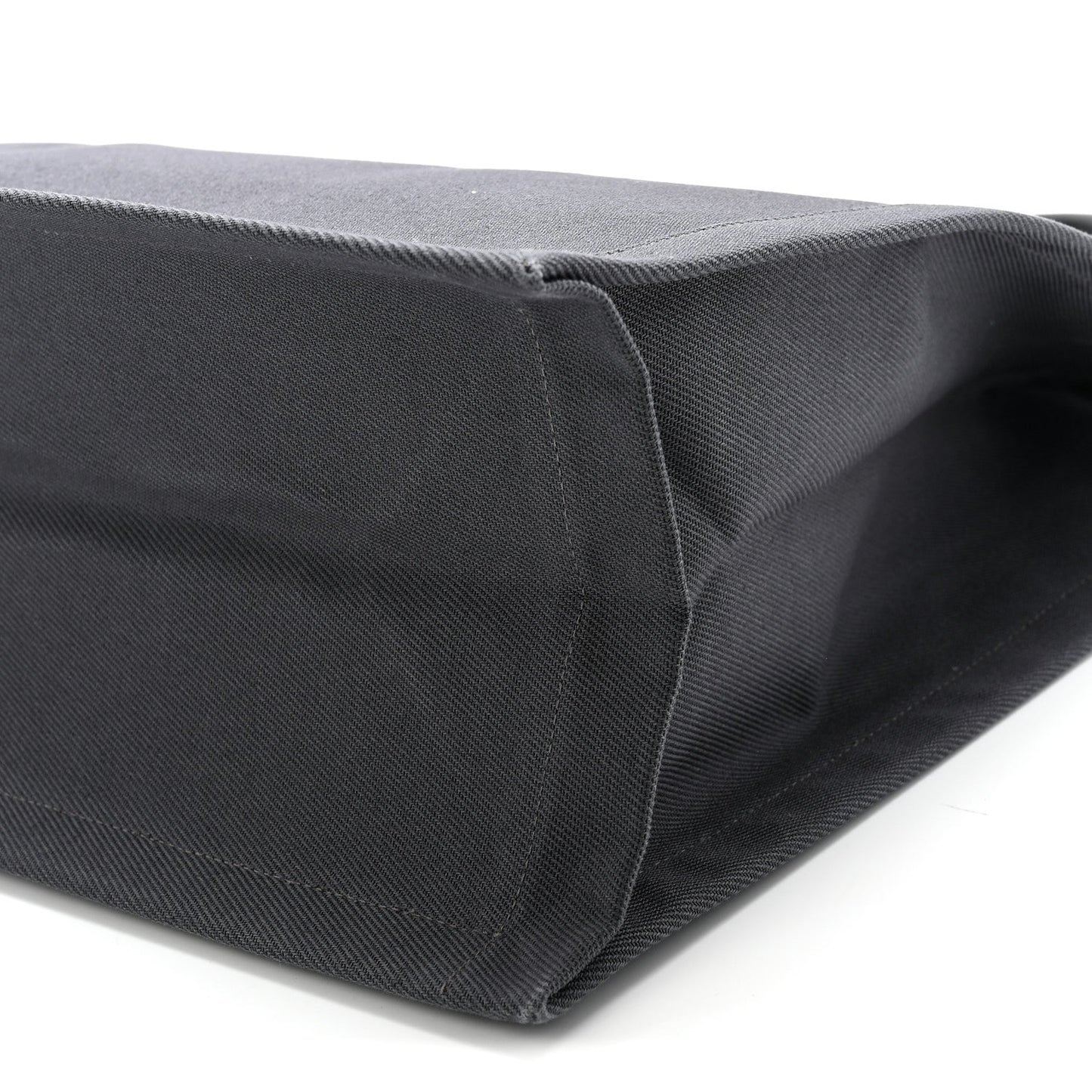 Linen Calfskin Rive Gauche North South Tote Grey