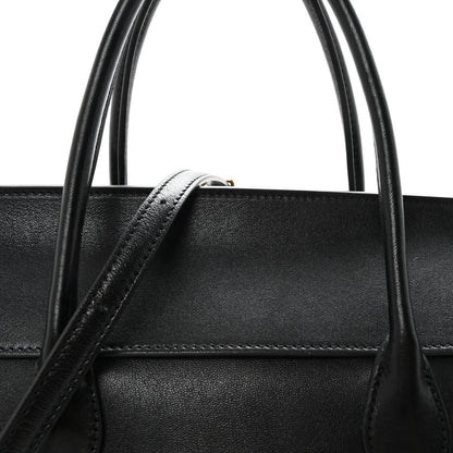 Supple Shiny Lambskin Luggage Black