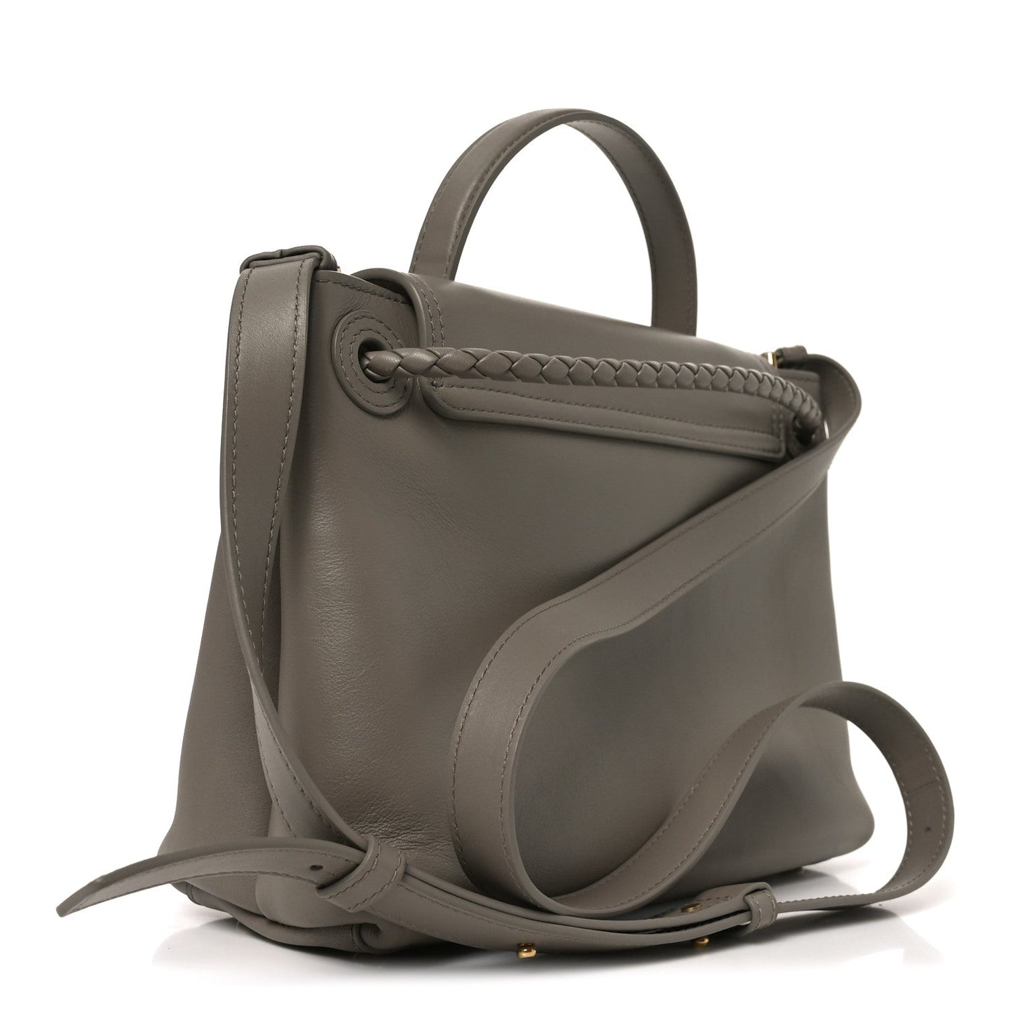 Silky Calfskin Small Ciao Ciao Limestone