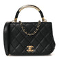 Lambskin Mini Carry Chic Flap Black