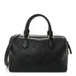 Calfskin GG Emblem Small Top Handle Bag Black