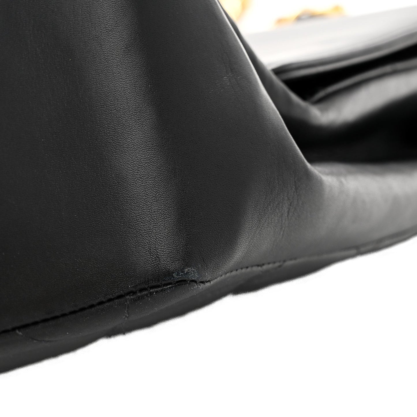 Lambskin Quilted CC Maxi Jumbo Single Flap Black