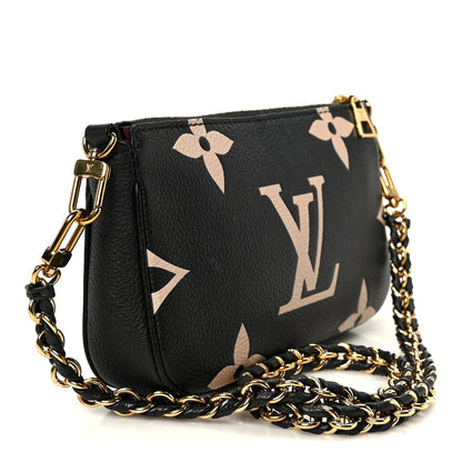 Empreinte Monogram Giant Multi Pochette Accessories Mini Pochette Black Beige