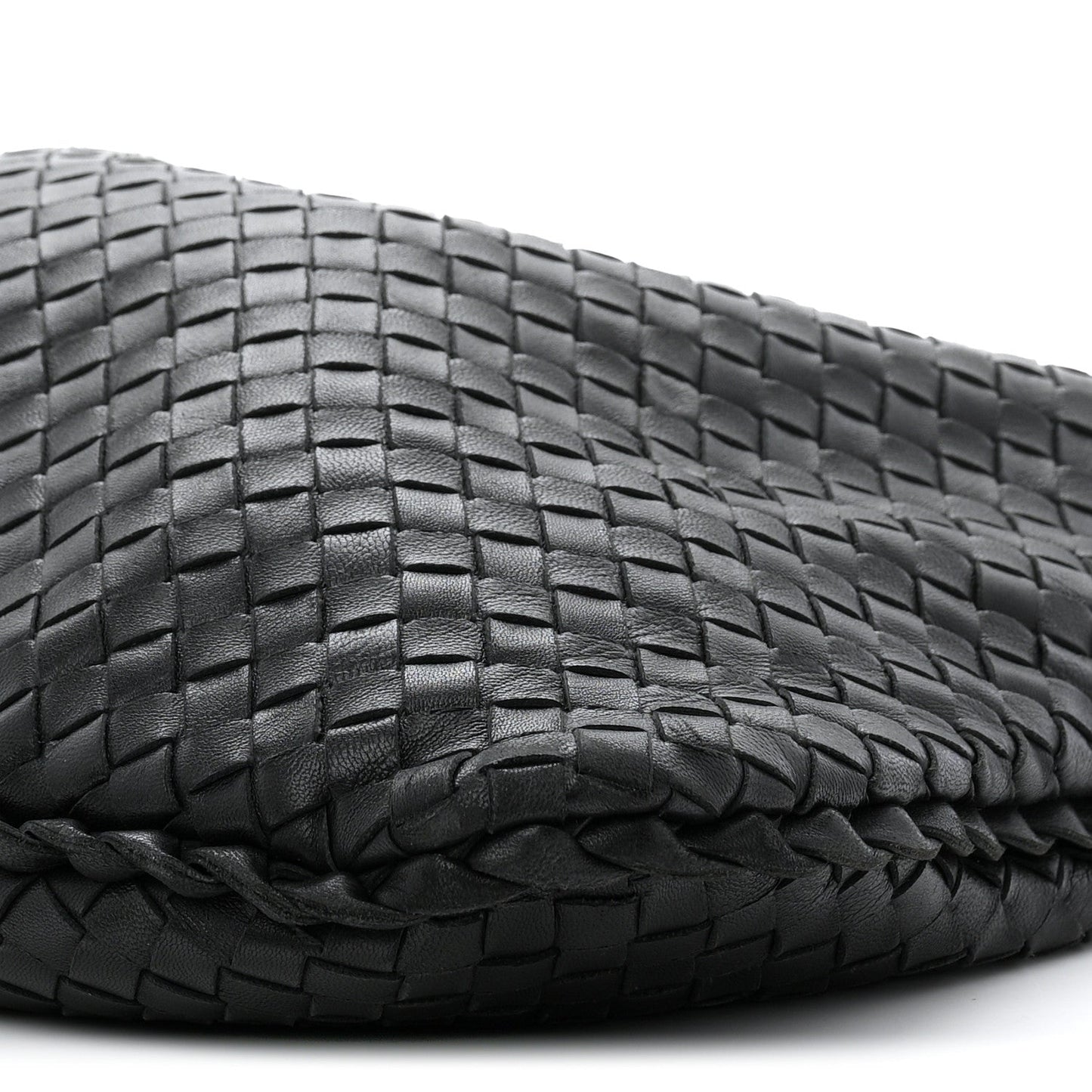 Nappa Intrecciato Large Veneta Hobo Black