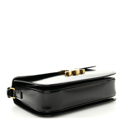 Shiny Calfskin Medium Triomphe Black