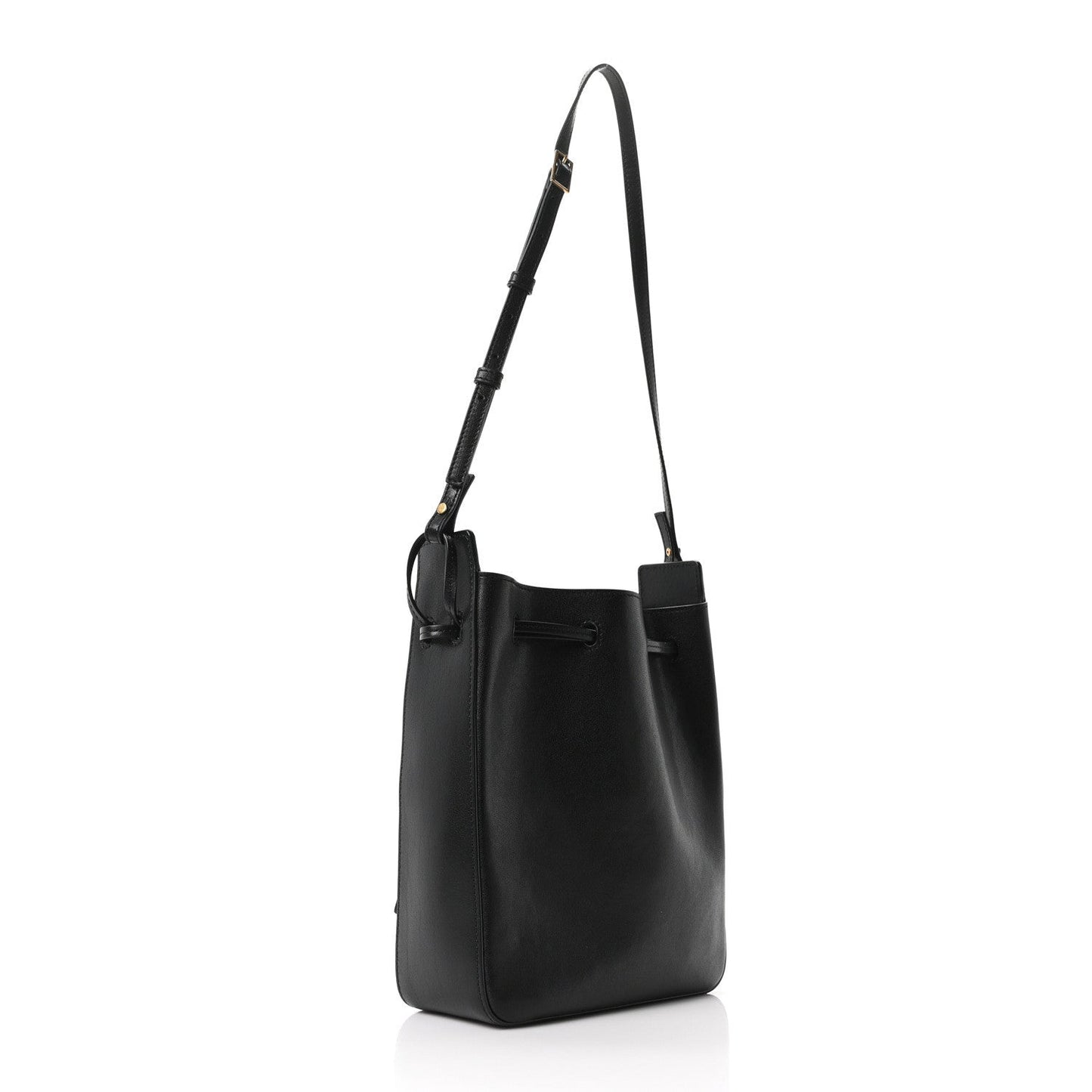 Calfskin Small Bucket Bag Black