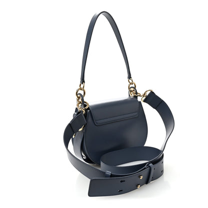 Calfskin Small Tess Bag Deep Ocean Blue