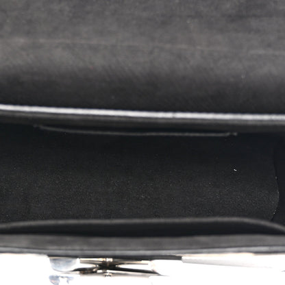 Epi Monogram Twist Shoulder Bag MM Black