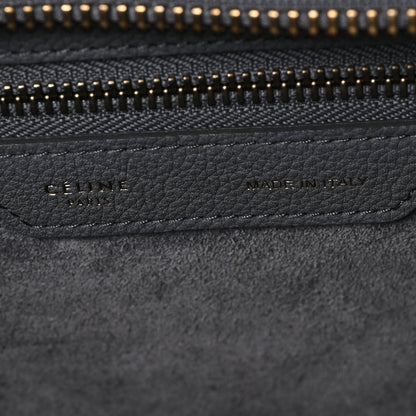 Baby Drummed Calfskin Micro Luggage Kohl