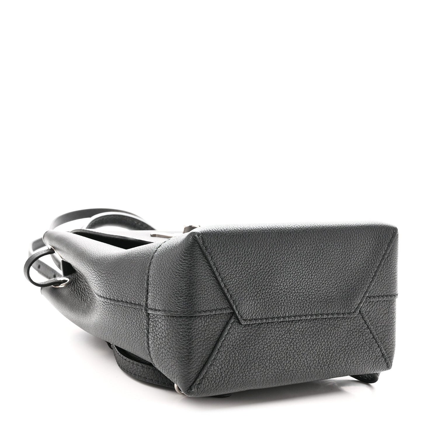 Calfskin Lockme Mini Backpack Black