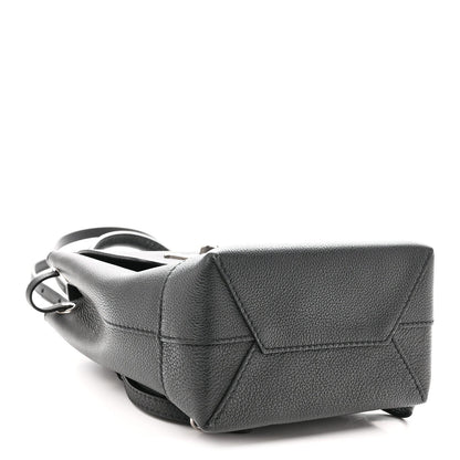 Calfskin Lockme Mini Backpack Black