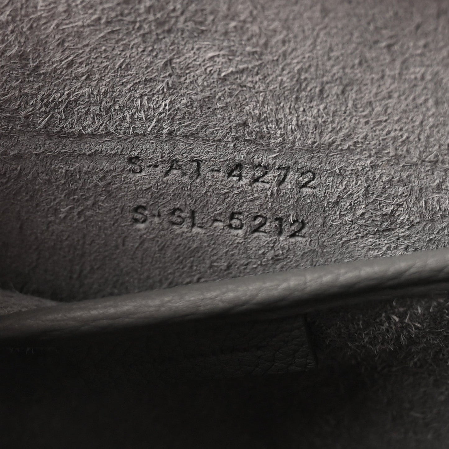 Baby Drummed Calfskin Nano Luggage Kohl
