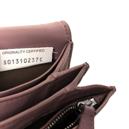 Nappa Intrecciato Continental Wallet on Chain Violet