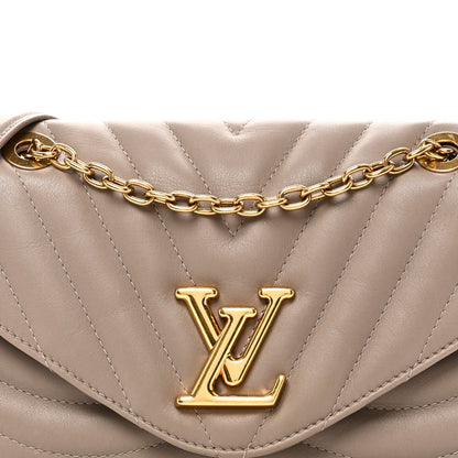 Calfskin LV New Wave Chain Bag Taupe