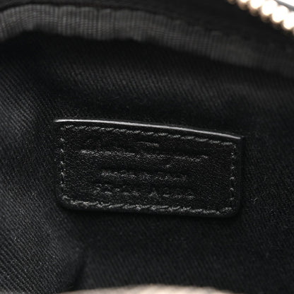 Gancini Monogram Calfskin Multi-Pouch Travel Belt Bag Black Grey