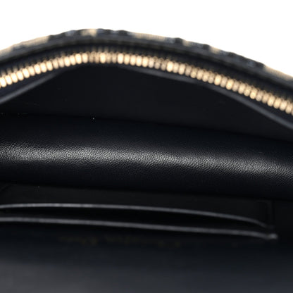 Oblique Saddle Belt Bag Blue