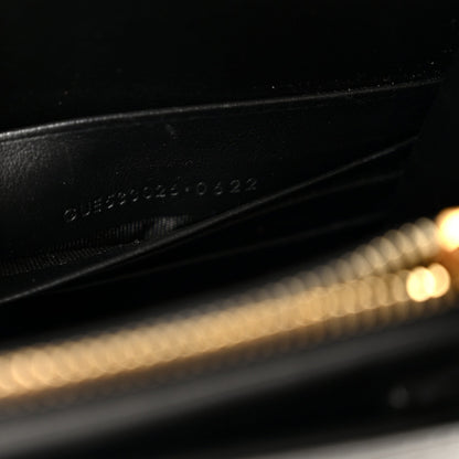 Calfskin Monogram Sunset Chain Wallet  Sunset Black