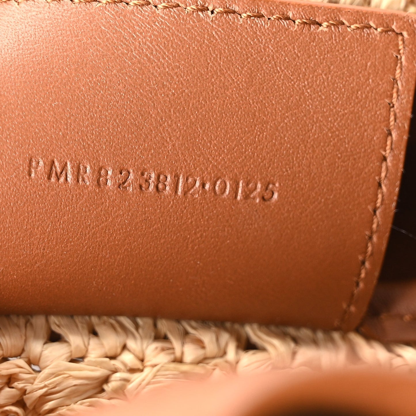 Raffia Calfskin Le 5 A 7 Small Hobo Natural Brick