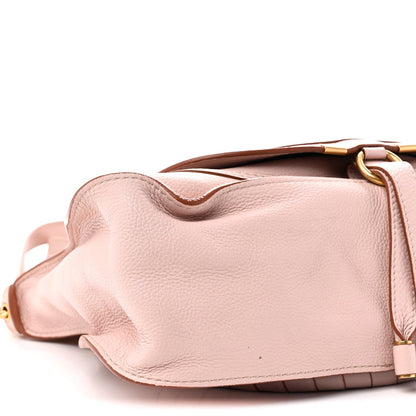 Calfskin Medium Marcie Satchel Nude Pink