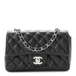 Lambskin Quilted Mini Rectangular Flap
