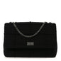 Wool Jumbo Chocolate Bar Mademoiselle Flap Black