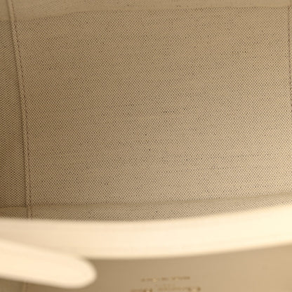 Oblique Calfskin Medium Signature Bucket Bag Beige