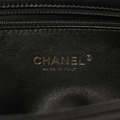 Calfskin Stitched Thin City Clutch Black