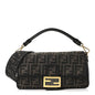 Fabric Jacquard FF 1974 Medium Baguette Tobacco Moro Black