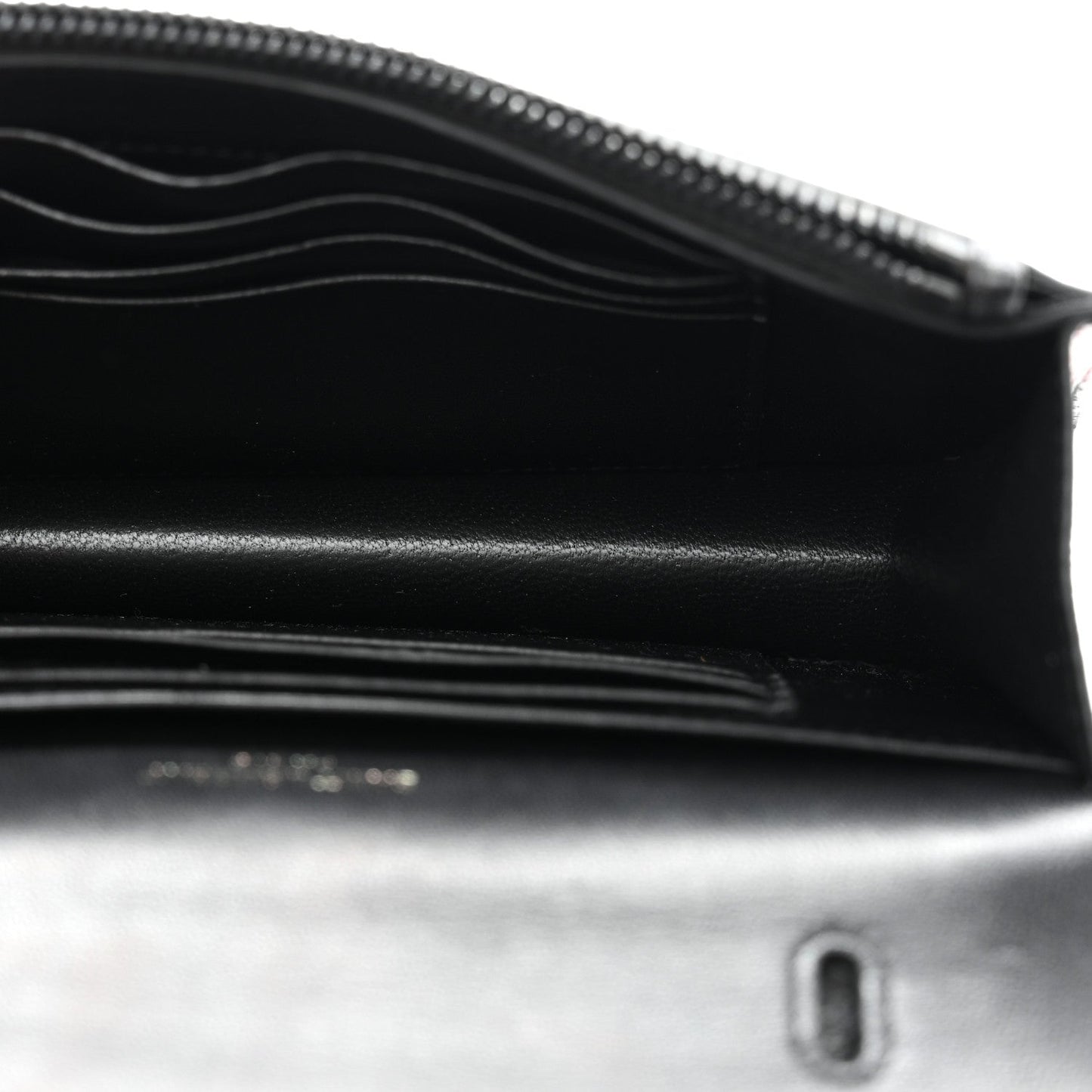 Ayers Monogram Toy Kate Strap Wallet Black Red
