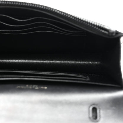 Ayers Monogram Toy Kate Strap Wallet Black Red