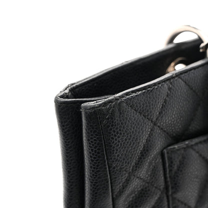 Caviar Quilted Grand Shopping Tote GST Black