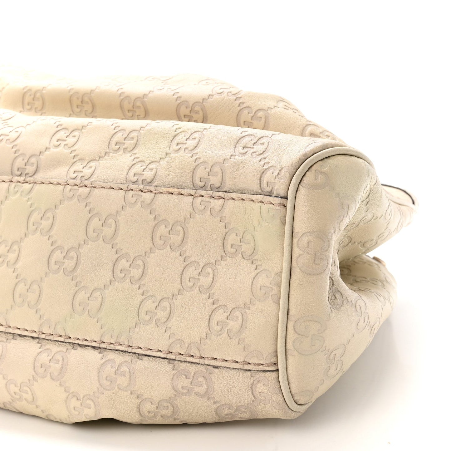 Guccissima Medium Sukey Tote Mystic White