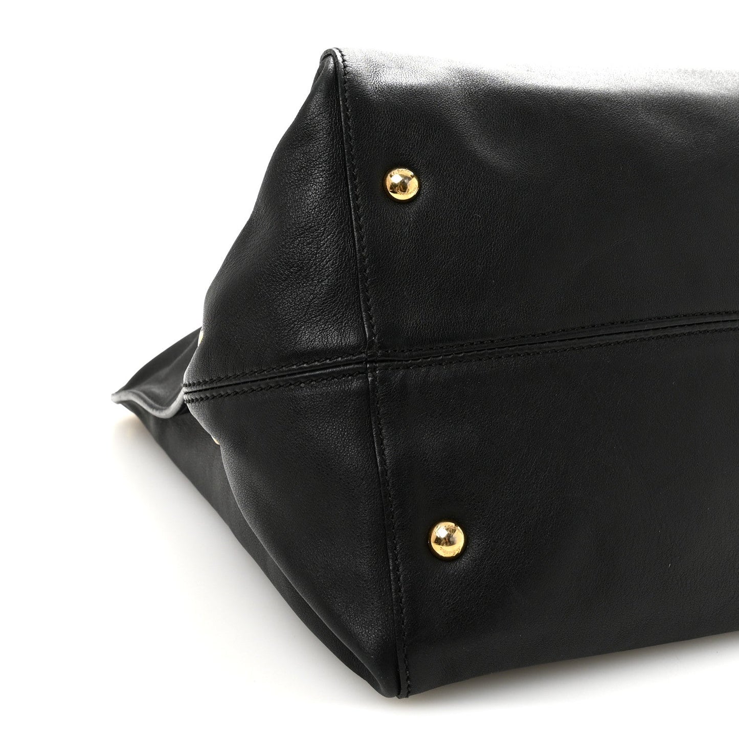 Calfskin Trifolio Tote Black