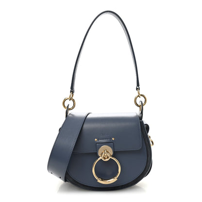 Calfskin Small Tess Bag Deep Ocean Blue