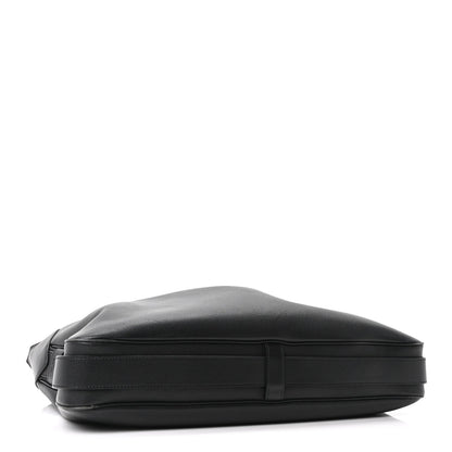 Supple Calfskin Large Romy Shoulder Bag Black