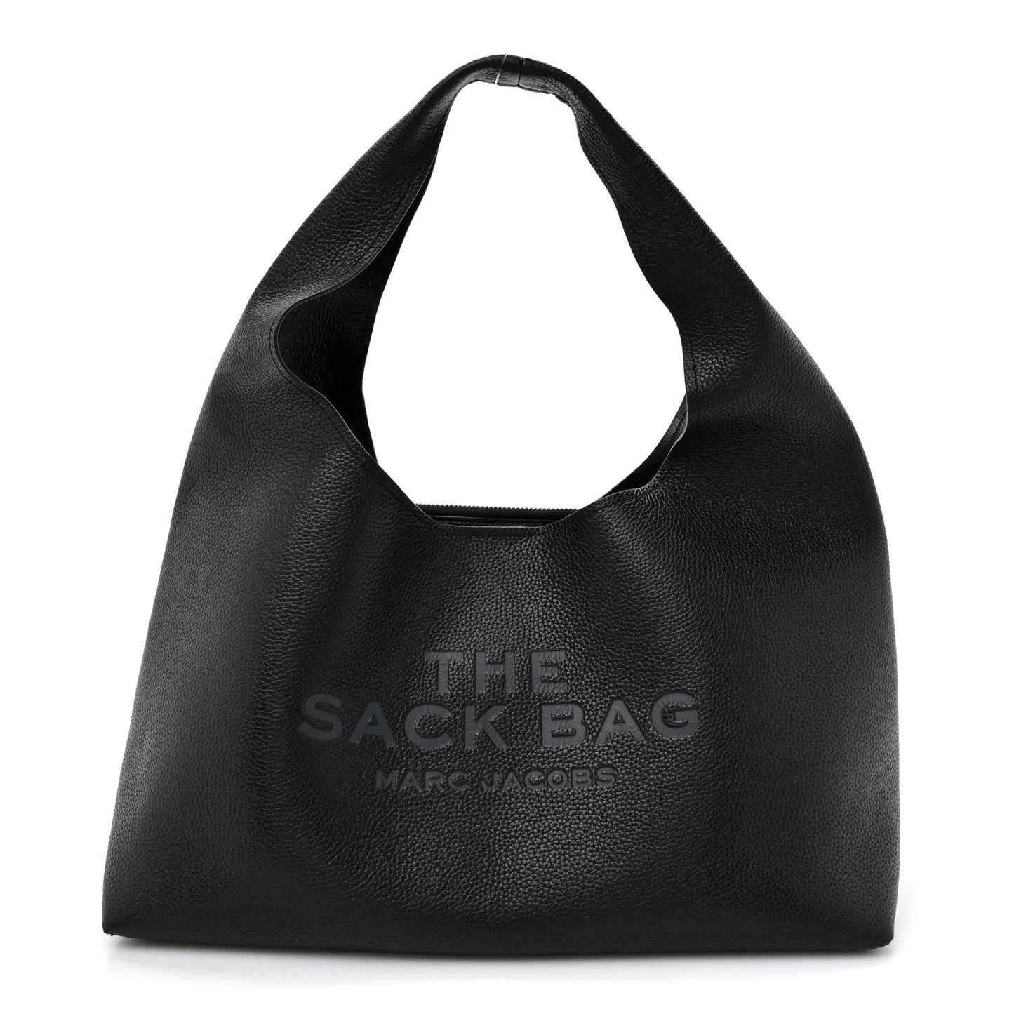 Grained Calfskin Medium The Sack Bag Black